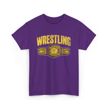 Wrestling Champion Wrestling T-Shirt - Purple