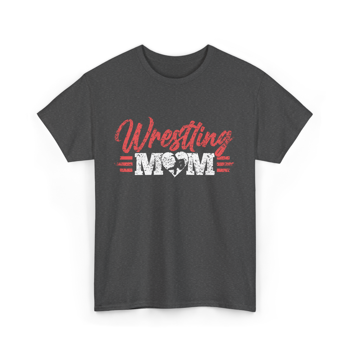 Wrestling Mom Martial Arts T-Shirt - Dark Heather