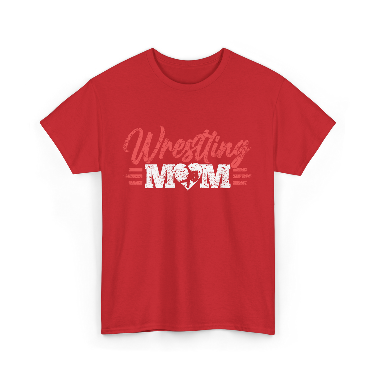 Wrestling Mom Martial Arts T-Shirt - Red