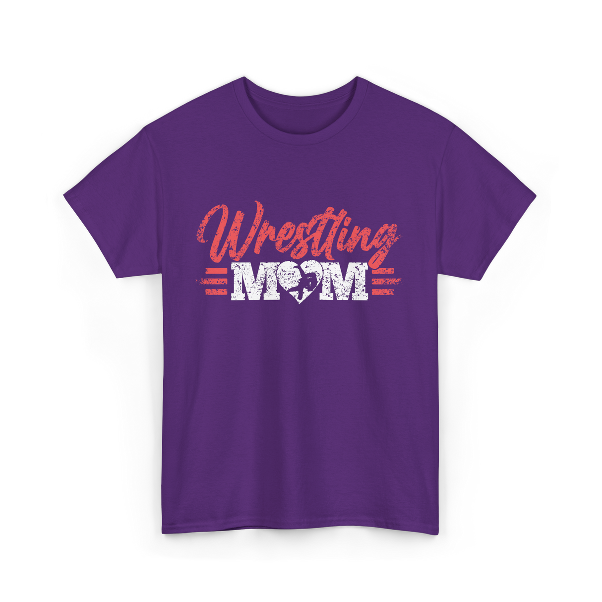 Wrestling Mom Martial Arts T-Shirt - Purple