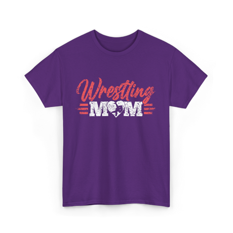 Wrestling Mom Martial Arts T-Shirt - Purple