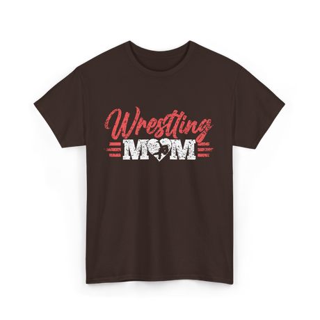 Wrestling Mom Martial Arts T-Shirt - Dark Chocolate