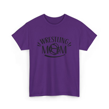 Wrestling Mom Martial Arts Wrestler T-Shirt - Purple