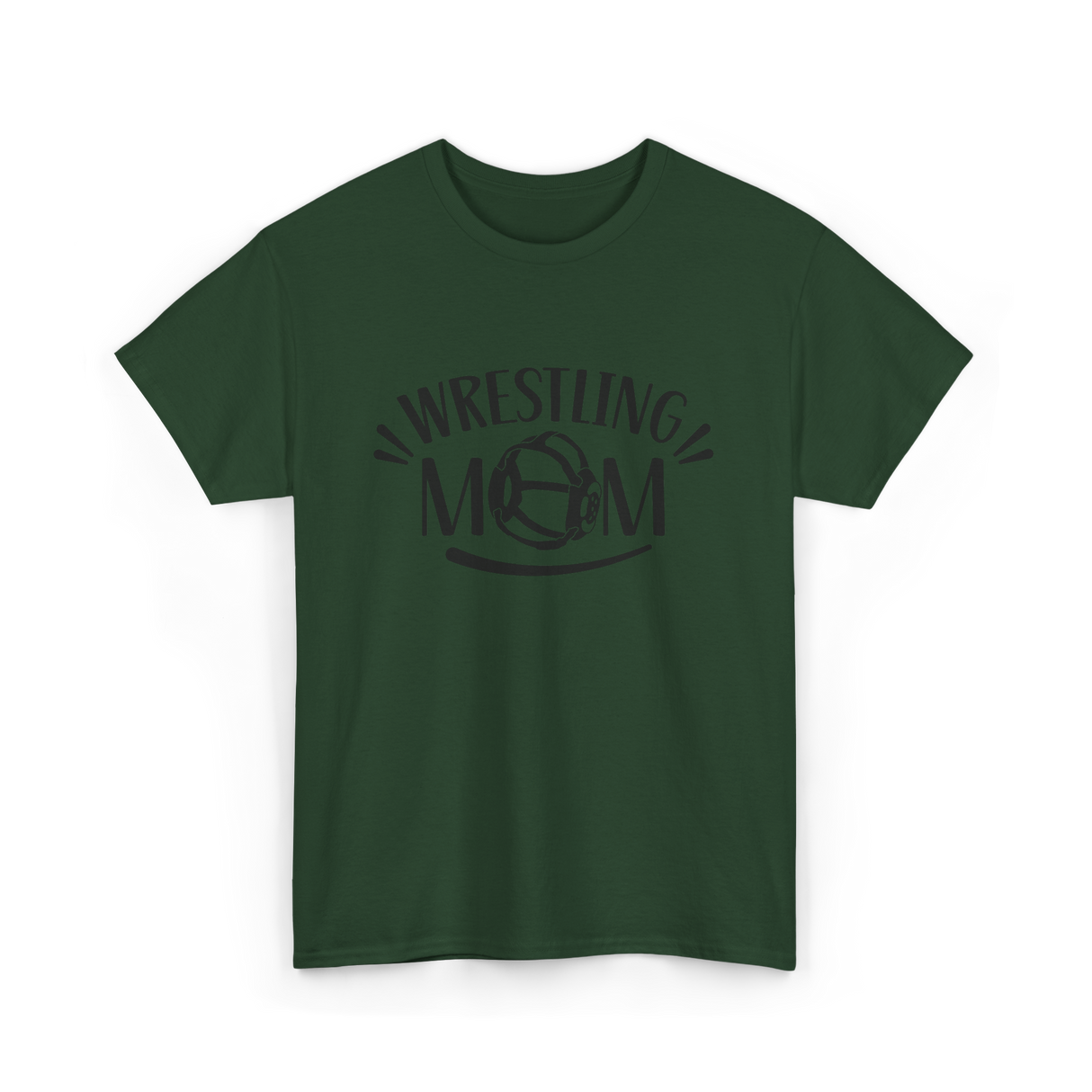 Wrestling Mom Martial Arts Wrestler T-Shirt - Forest Green