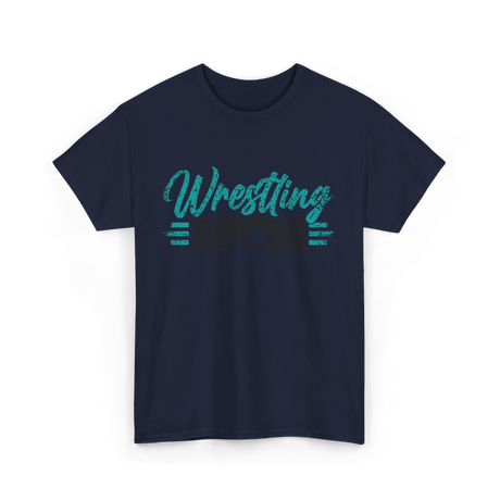 Wrestling Wrestler Martial Arts T-Shirt - Navy