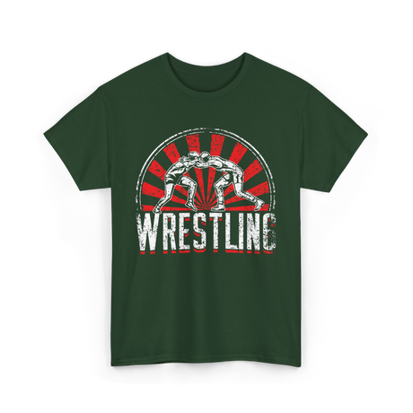 Wrestling Wrestler Sport Martial Arts T-Shirt - Forest Green