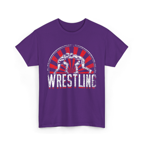 Wrestling Wrestler Sport Martial Arts T-Shirt - Purple