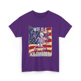 WTF Is A Kilometer Skeleton T-Shirt - Purple