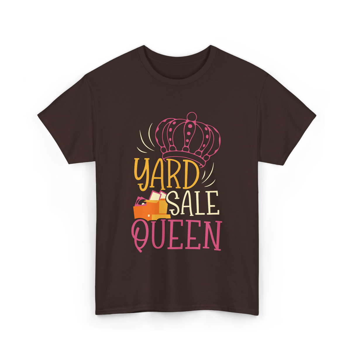 Yard Sale Queen Antique Selling T-Shirt - Dark Chocolate