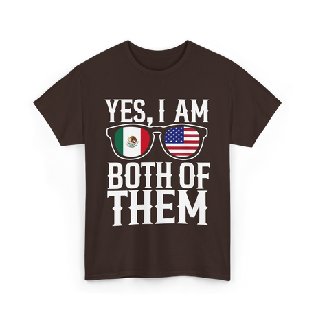 Yes Both Of Them America T-Shirt - Dark Chocolate