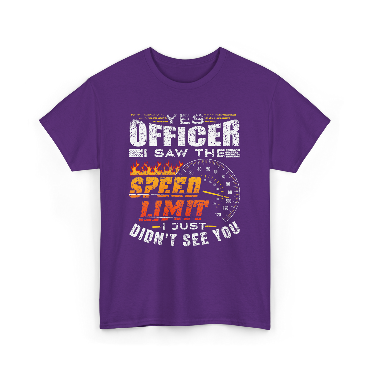 Yes Officer I Saw Speed Limit Racing T-Shirt - Purple