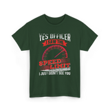 Yes Officer Speed Limit Racing T-Shirt - Forest Green