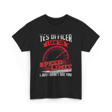 Yes Officer Speed Limit Racing T-Shirt - Black