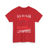 Yes Officer Speed Limit Racing T-Shirt - Red