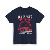 Yes Officer Speed Limit Racing T-Shirt - Navy