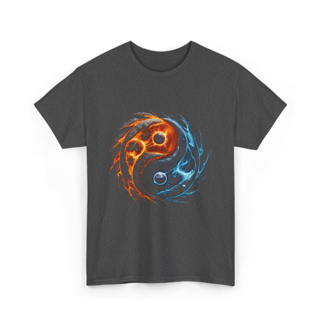 Yin Yang Cosmic Energy Meditation T-Shirt - Dark Heather