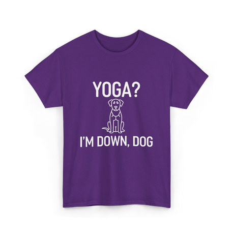 Yoga I'm Down Dog T-Shirt - Purple