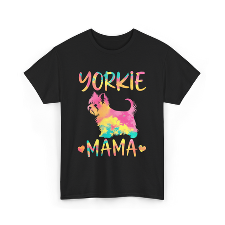 Yorkie Mama Yorkshire Terrier Dog T-Shirt - Black