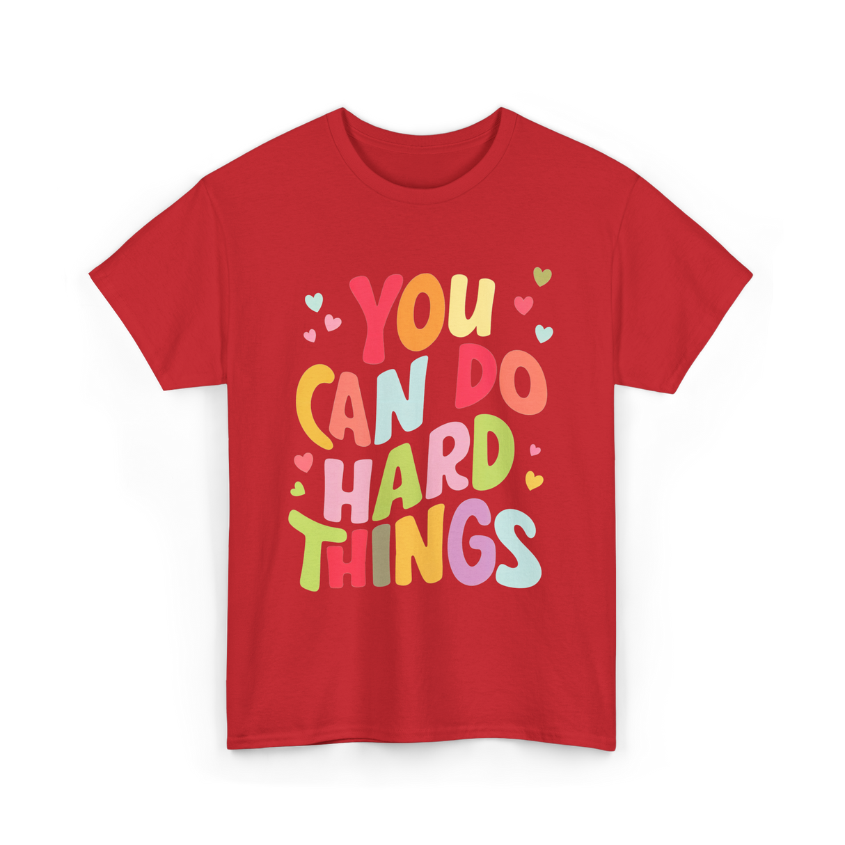 You Can Do Things Motivation T-Shirt - Red