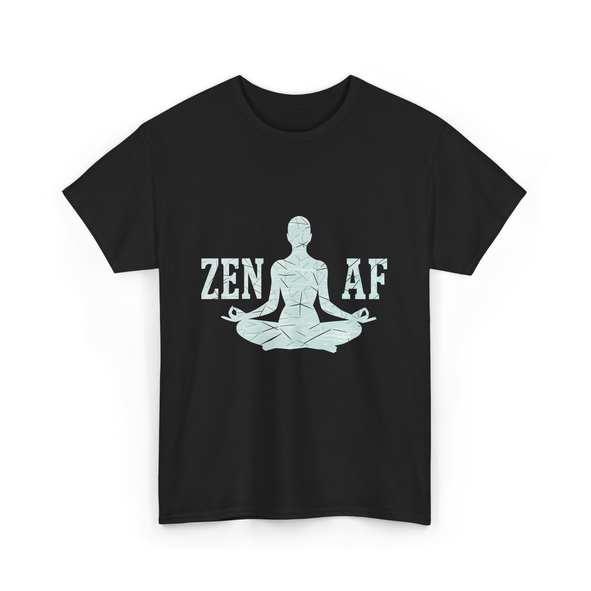 Zen AF Meditation Mindfulness T-Shirt - Black