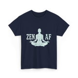 Zen AF Meditation Mindfulness T-Shirt - Navy