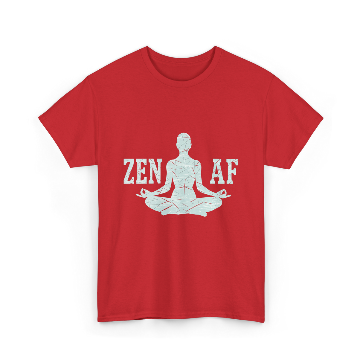 Zen AF Meditation Mindfulness T-Shirt - Red