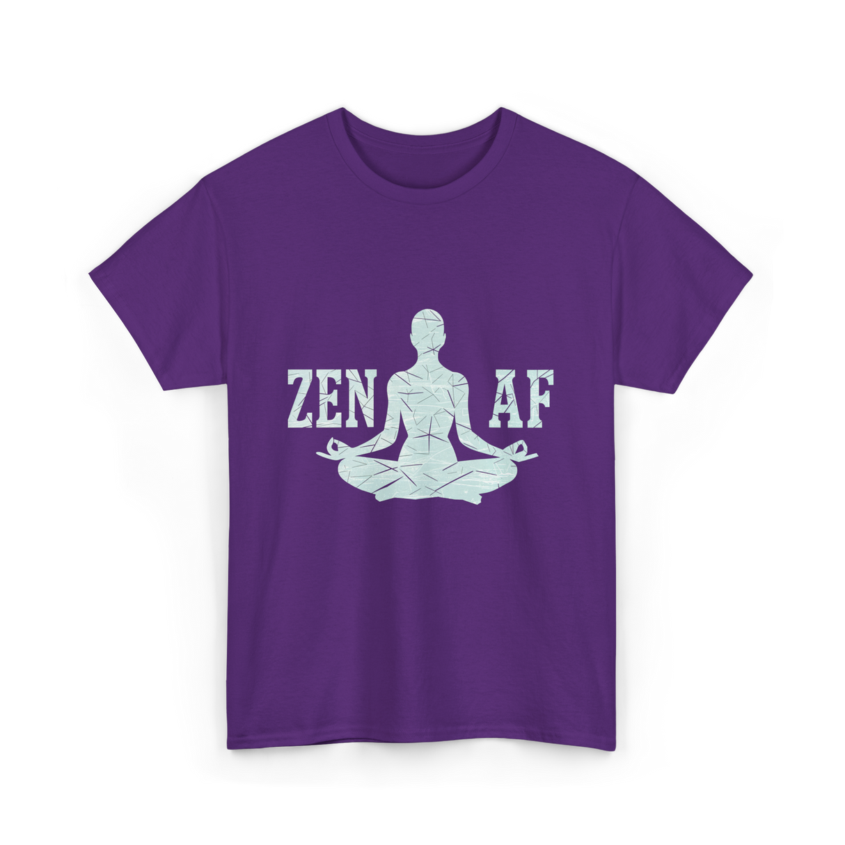 Zen AF Meditation Mindfulness T-Shirt - Purple