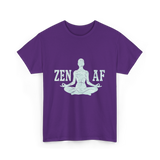 Zen AF Meditation Mindfulness T-Shirt - Purple