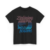 Ziplining Team Zipline Adventure T-Shirt - Black