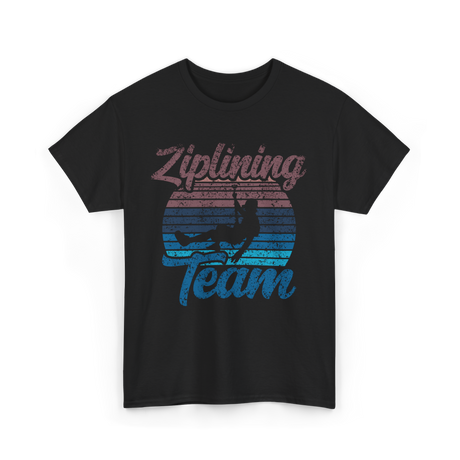 Ziplining Team Zipline Adventure T-Shirt - Black