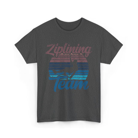 Ziplining Team Zipline Adventure T-Shirt - Dark Heather