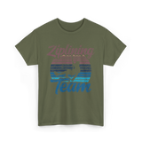 Ziplining Team Zipline Adventure T-Shirt - Military Green