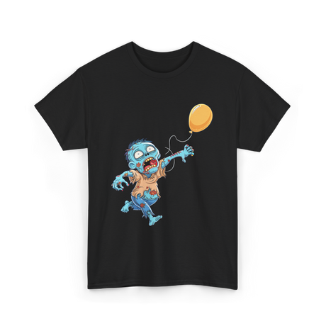 Zombie Birthday Balloon Zombie Kids T-Shirt - Black