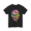 Zombie Brain Illustration Halloween T-Shirt - Black