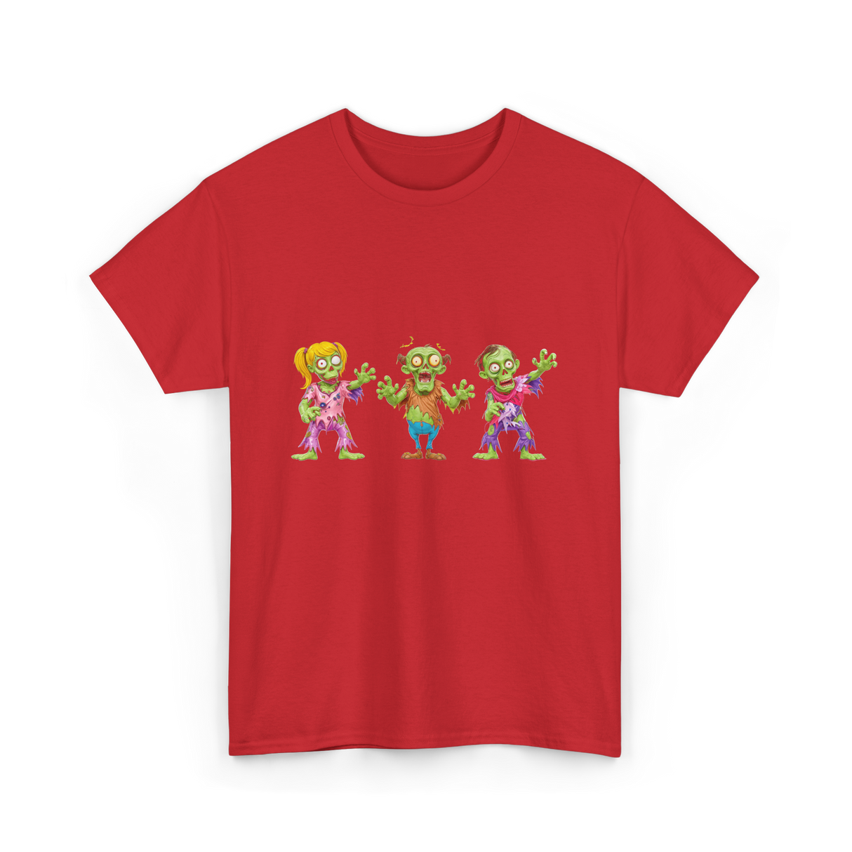 Zombie Characters Kids Zombies T-Shirt - Red