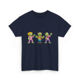 Zombie Characters Kids Zombies T-Shirt - Navy