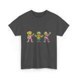 Zombie Characters Kids Zombies T-Shirt - Dark Heather