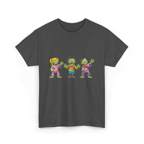 Zombie Characters Kids Zombies T-Shirt - Dark Heather