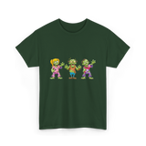 Zombie Characters Kids Zombies T-Shirt - Forest Green