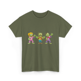 Zombie Characters Kids Zombies T-Shirt - Military Green