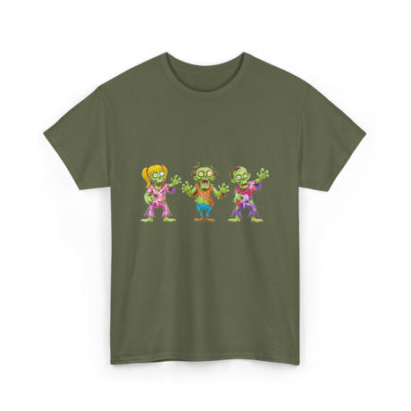 Zombie Characters Kids Zombies T-Shirt - Military Green