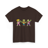 Zombie Characters Kids Zombies T-Shirt - Dark Chocolate