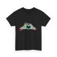 Zombie Hands Heart Horror T-Shirt - Black