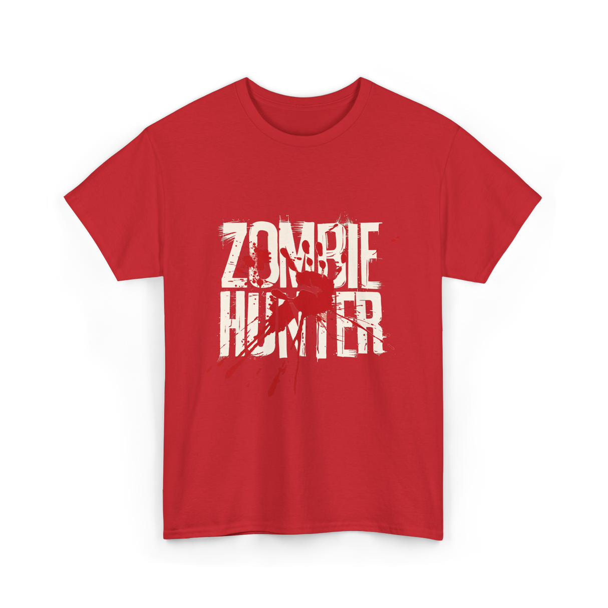 Zombie Hunter Design Zombie Hunting T-Shirt - Red