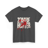 Zombie Hunter Design Zombie Hunting T-Shirt - Dark Heather