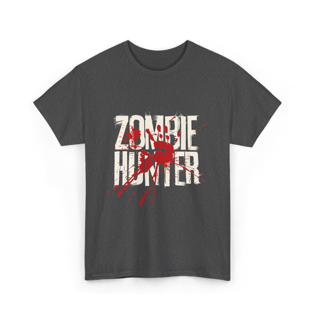 Zombie Hunter Design Zombie Hunting T-Shirt - Dark Heather