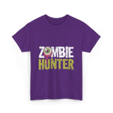Zombie Hunter Zombie Hunting T-Shirt - Purple