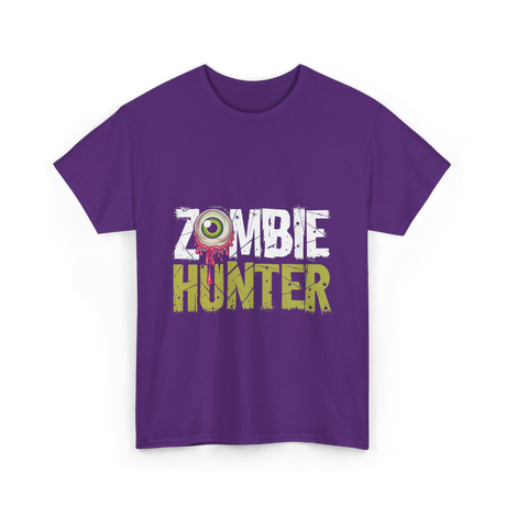 Zombie Hunter Zombie Hunting T-Shirt - Purple