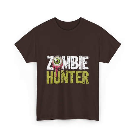 Zombie Hunter Zombie Hunting T-Shirt - Dark Chocolate