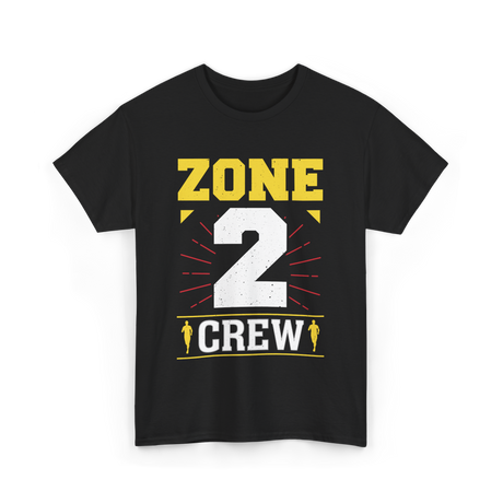 Zone 2 Crew Fitness Training T-Shirt - Black